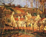 Camille Pissarro Red Roofs1 Village Corner Norge oil painting reproduction